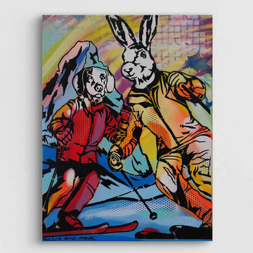 Saturday on the Slopes (Original Painting)