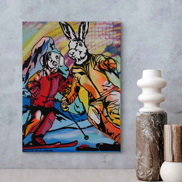 Saturday on the Slopes (Original Painting)