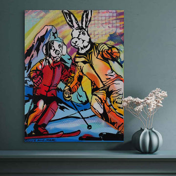 Saturday on the Slopes (Original Painting)