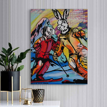 Saturday on the Slopes (Original Painting)