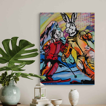 Saturday on the Slopes (Original Painting)