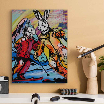 Saturday on the Slopes (Original Painting)