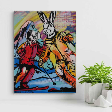 Saturday on the Slopes (Original Painting)