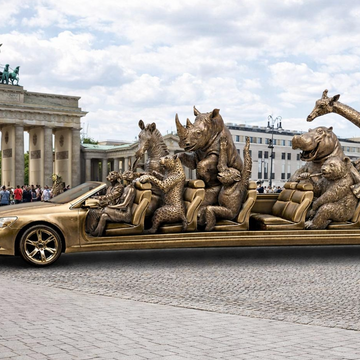 The Wild World Limo (Bronze Sculpture)