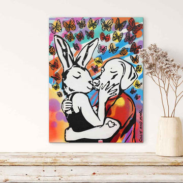 She Kissed Him Back (Original Painting)