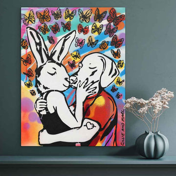 She Kissed Him Back (Original Painting)