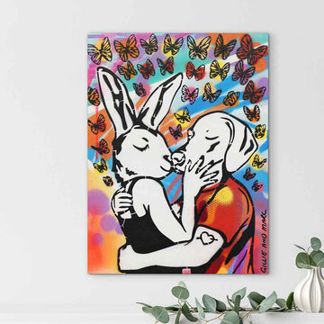 She Kissed Him Back (Original Painting)