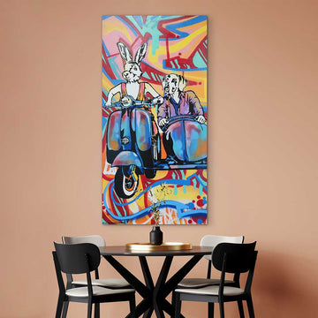 Side by Side Forever in Love (Original Painting)