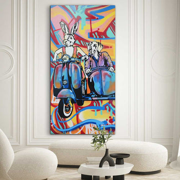 Side by Side Forever in Love (Original Painting)