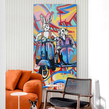 Side by Side Forever in Love (Original Painting)