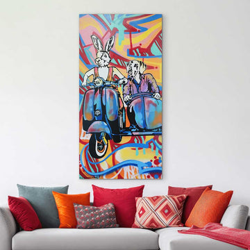 Side by Side Forever in Love (Original Painting)