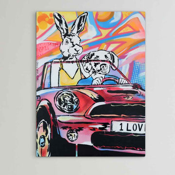 Small Car, Big Love (Original Painting)