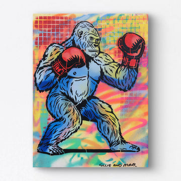 Smashing Gorilla (Original Painting)