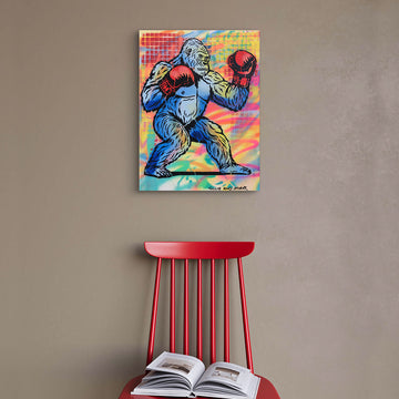 Smashing Gorilla (Original Painting)