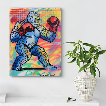 Smashing Gorilla (Original Painting)
