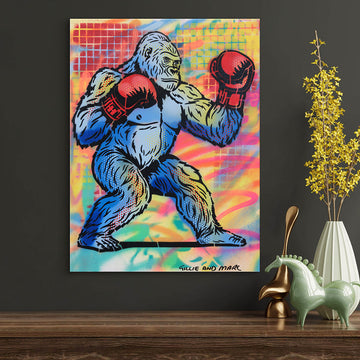 Smashing Gorilla (Original Painting)