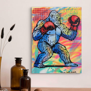 Smashing Gorilla (Original Painting)