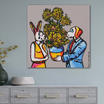 Sunflower Kisses (Original Painting)