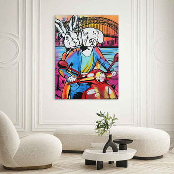 Sydney Explodes at Night (Original Painting)