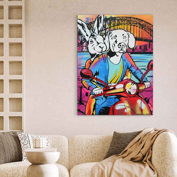 Sydney Explodes at Night (Original Painting)