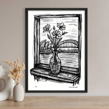 Sydney Through the Window (Giclee Canvas Print)