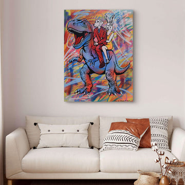 T-Rex Is Go (Original Painting)