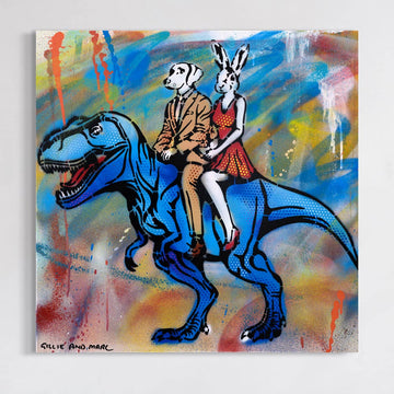 T-Rex Makes History (Original Painting)