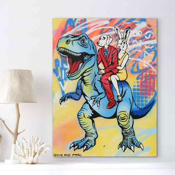 T-Rex Is Blue (Original Painting)