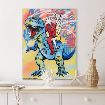 T-Rex Is Blue (Original Painting)