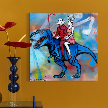 T-Rex is Here to Stay (Original Painting)