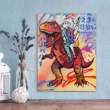 T-Rex Is Red (Original Painting)