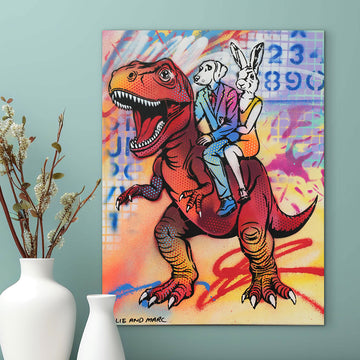 T-Rex Is Red (Original Painting)