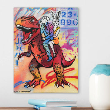 T-Rex Is Red (Original Painting)