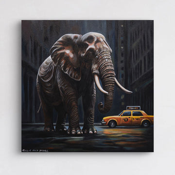 Taxi Elephant (Original Painting)