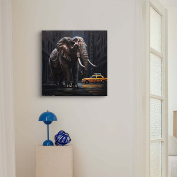 Taxi Elephant (Original Painting)