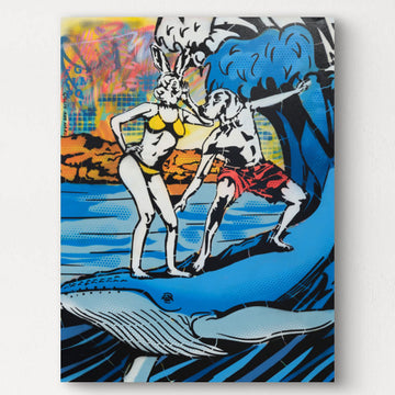 The Biggest Whale of a Time (Original Painting)