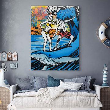 The Biggest Whale of a Time (Original Painting)