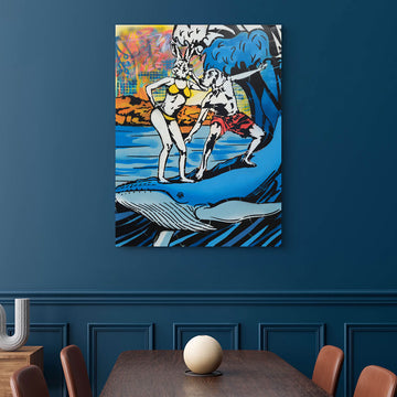 The Biggest Whale of a Time (Original Painting)