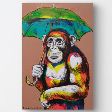 The Chimp Was In Heaven (Original Painting)