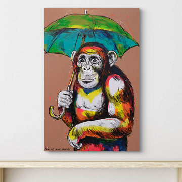 The Chimp Was In Heaven (Original Painting)