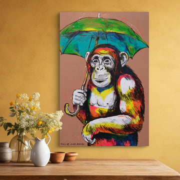 The Chimp Was In Heaven (Original Painting)
