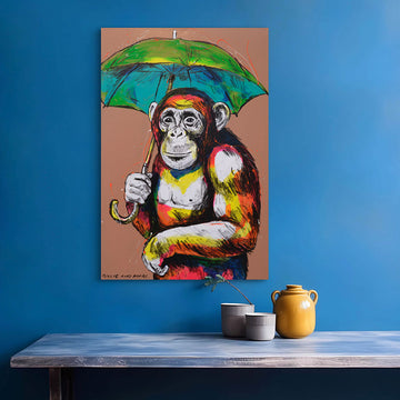 The Chimp Was In Heaven (Original Painting)