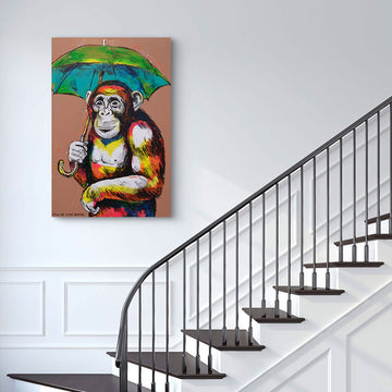 The Chimp Was In Heaven (Original Painting)