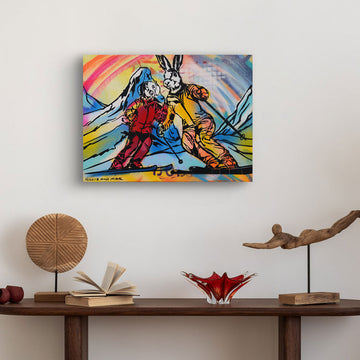 The Downhill Racers (Original Painting)