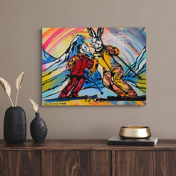 The Downhill Racers (Original Painting)