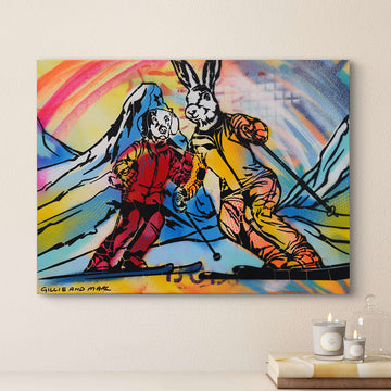 The Downhill Racers (Original Painting)