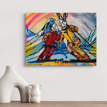 The Downhill Racers (Original Painting)