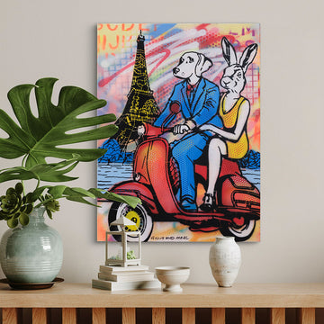 The Glorious Ride Around Paris (Original Painting)