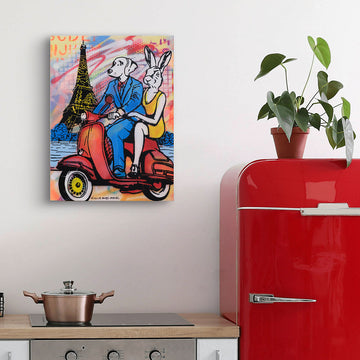 The Glorious Ride Around Paris (Original Painting)