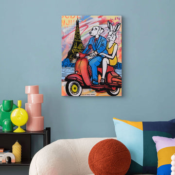 The Glorious Ride Around Paris (Original Painting)